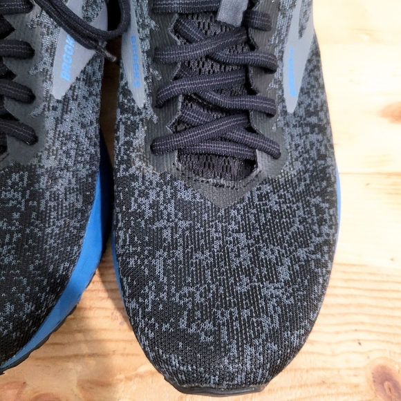 Brooks Launch 6 Running Shoes Black Blue Mesh Athletic 1102971D011 Size 10 - Picture 6 of 11